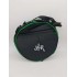 Bolso pandeireta negro con detalle en verde