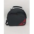 Bolso pandereta negro con rojo